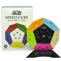YuXin Little Magic V3 Magnetic Megaminx Black