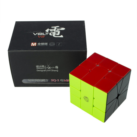 X-man Volt V2 Magnetic (/ UD) Square-1 Stickerless Black