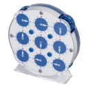 QiYi MoFangGe Magnetic Clock Blue Scrambled