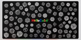 Mata HelloCube Full Of Cubes 35x70 cm
