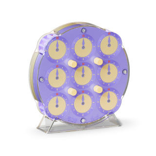 MoFangGe Magnetic Clock Lilac