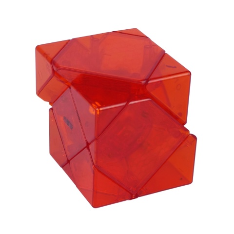 DianSheng Mirror Skewb Magnetic Transparent Red pomieszany