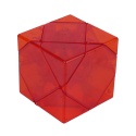 DianSheng Mirror Skewb Magnetic Transparent Red