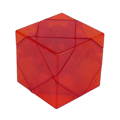 DianSheng Mirror Skewb Magnetic Transparent Red