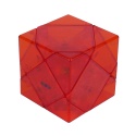 DianSheng Mirror Skewb Magnetic Transparent Red