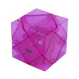 Pudełko i kostka DianSheng Mirror Skewb Magnetic Transparent Purple