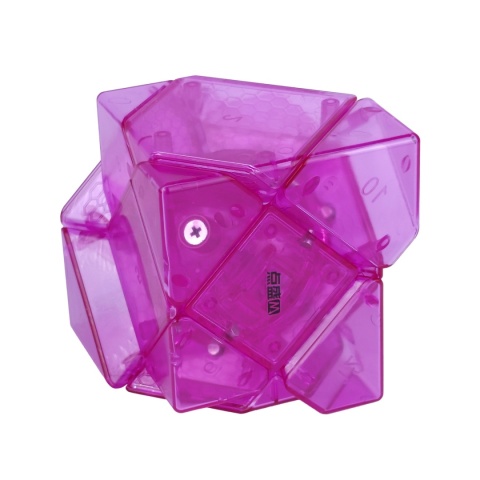 DianSheng Mirror Skewb Magnetic Transparent Purple pomieszany