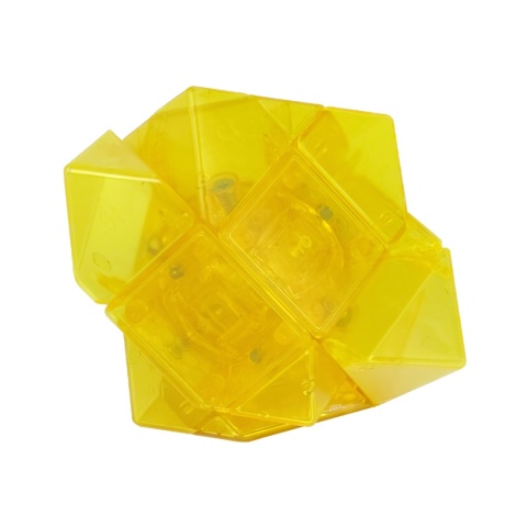 DianSheng Mirror Skewb Magnetic Transparent Yellow pomieszany