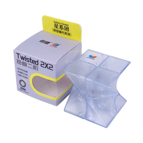 Pudełko i kostka DianSheng Twisted 2x2 Transparent