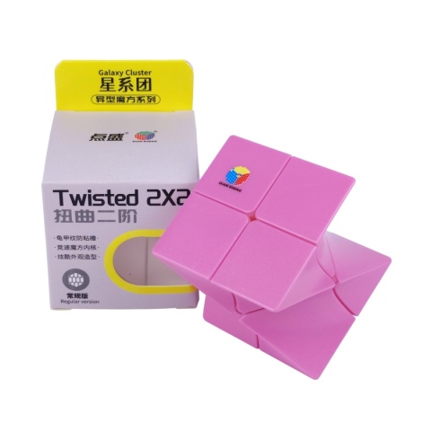 Pudełko i kostka DianSheng Twisted 2x2 Pink