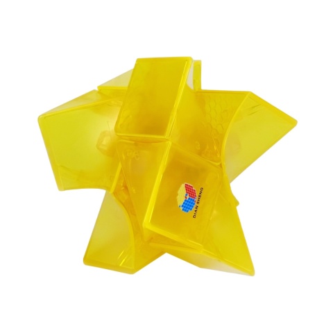 Kostka DianSheng Twisted 2x2 Transparent Yellow pomieszana