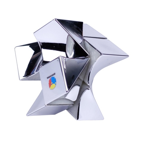 DianSheng Twisty 2x2 Metallic Silver pomieszany