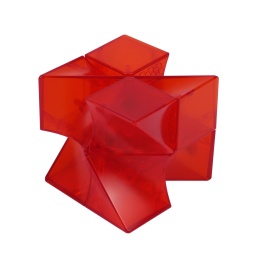 Pudełko i Kostka DianSheng Twisted 2x2 Transparent Red