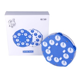 QiYi MoFangGe Magnetic 5x5 Clock Blue