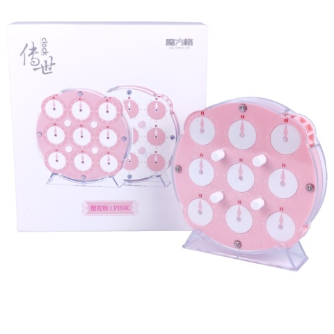 Pudełko i układankna MoFangGe Magnetic Clock Pink