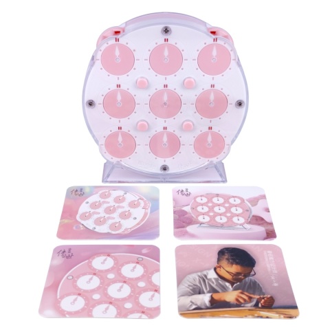 QY Magnetic Clock Pink