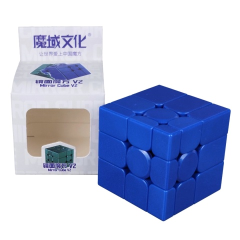 Kostka z pudełkiem MoFangJiaoShi Mirror Blocks V2 Blue