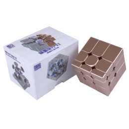 Pudełko i kostka MoFangJiaoShi Mirror V2 Magnetic Ball-Core UV Rose Gold