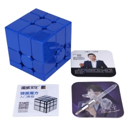Pudełko i kostka MoFangJiaoShi Mirror V2 Magnetic UV Blue