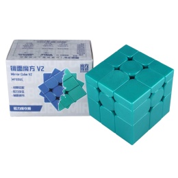 Pudełko i kostka MoFangJiaoShi Mirror V2 Magnetic UV Green