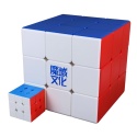 MoYu 18 cm Fitness Cube 3x3 obok MeiLonga 3C
