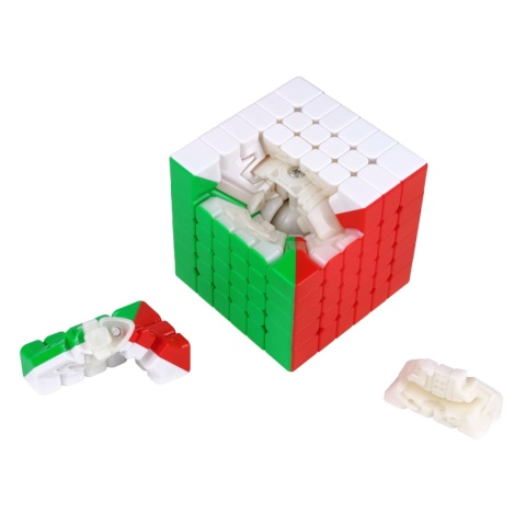 Kostka MoYu AoShi V4 Dual-Track Magnetic 6x6  w częściach z widocznym ball core