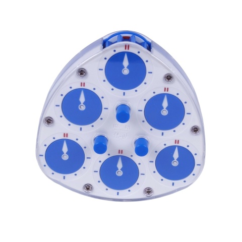 QiYi MoFangGe Magnetic 3x3 Clock Blue tył