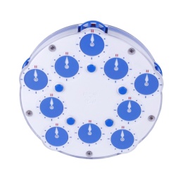 Pudełko i układanka QiYi MoFangGe Magnetic 5x5 Clock Blue