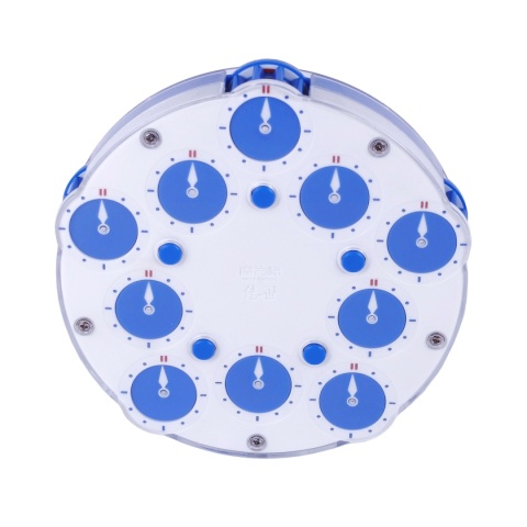 QiYi MoFangGe Magnetic 5x5 Clock Blue