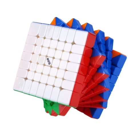 Kostka QiYi Warrior 7x7 Magnetic UV biała ściana pod kątem