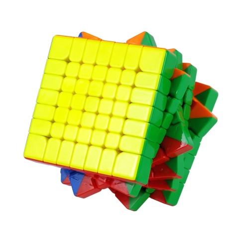 Kostka QiYi Warrior 7x7 Magnetic UV żółta ściana pod kątem