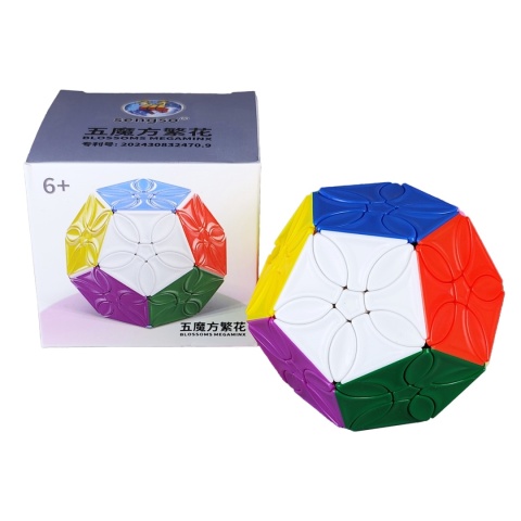 Pudełko i kostka SengSo Blossoms Clover Megaminx