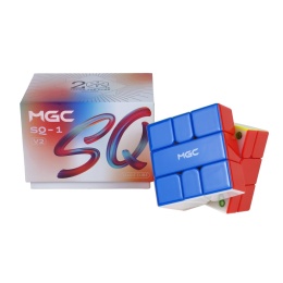 Kostka YJ MGC Square-1 V2 Magnetic UV Stickerless obok pudełka