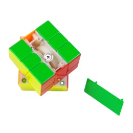 Kostka YJ MGC Square-1 V2 Magnetic UV Stickerless obok pudełka