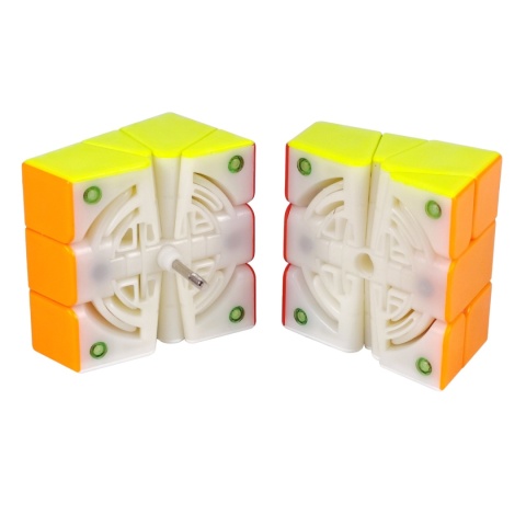 Kostka YJ MGC Square-1 V2 Magnetic UV Stickerless z widocznym mechanizmem