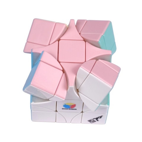 Kostka DianSheng Corner-Turning 3x3 Ball-Core M - Macaron w trakcie ruchu