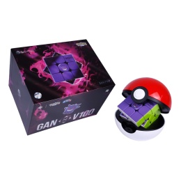 Pudełko i kostka GAN V100 MagLev UV Pokemon Edition - Gengar w Pokeballu