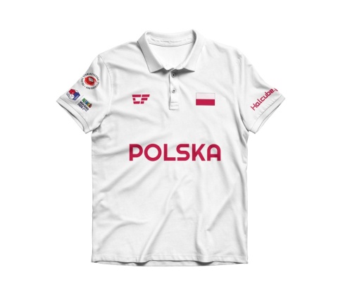Koszulka Pol Euro 2026 Biała przód