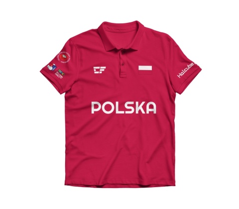 Koszulka Pol Euro 2026 Czerwona przód