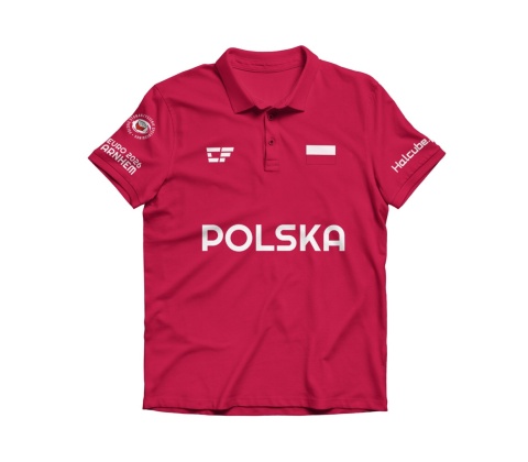 Koszulka Pol Euro 2026 Czerwona przód