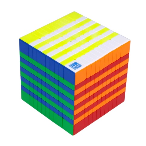 MoFangJiaoShi MeiLong 10x10 V2 Ball-Core Magnetic ułożona w paski