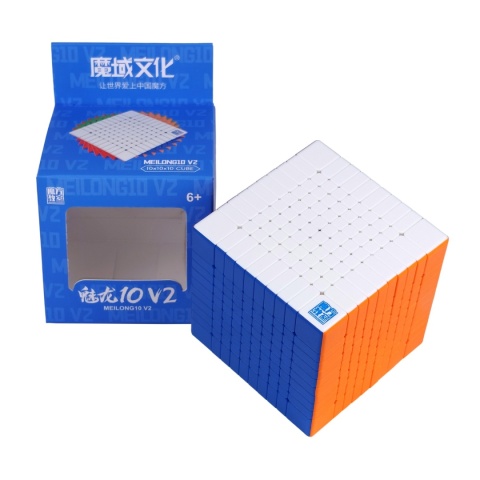 Pudełko i kostka MoFangJiaoShi MeiLong 10x10 V2