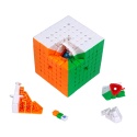 Kostka MoYu AoFu V5 Triple-Track Magnetic 7x7 UV w częściach z widocznymi magnesami