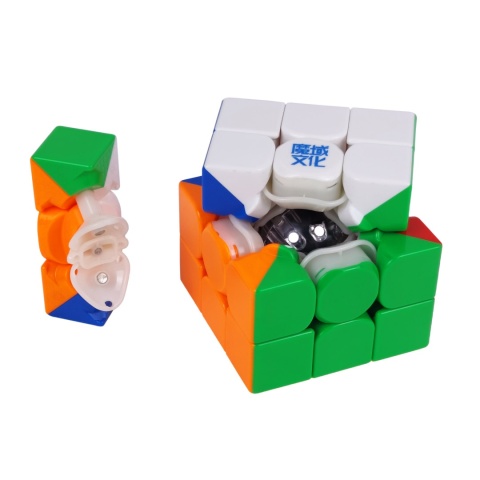 MoYu AoLong V5 20M Ball-Core MagLev UV 3x3 z widocznym mechanizmem i magnesami