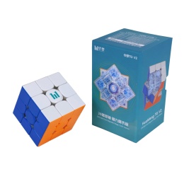 MoYu HuaMeng TG 3x3 V2 20-Magnet Ball-Core UV obok pudełka