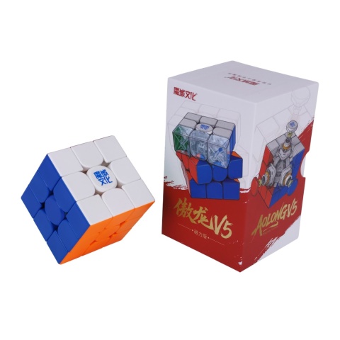 MoYu AoLong V5 Magnetic 3x3 obok pudełka