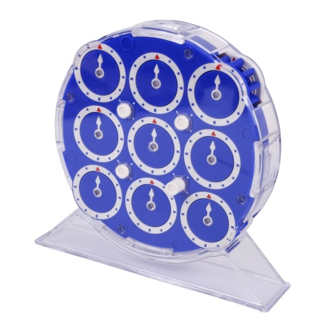 MoYu WeiLong Magnetic Clock Blue na podstawce