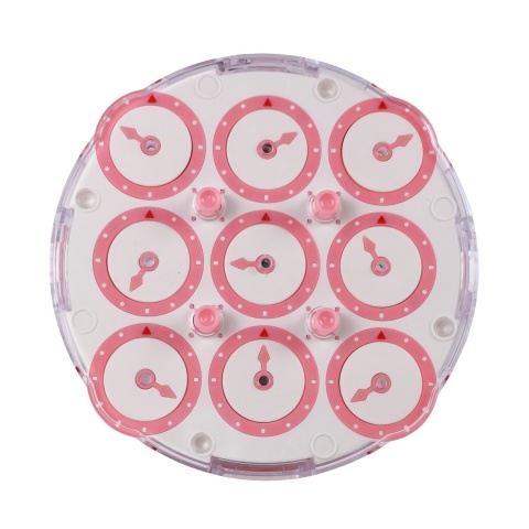 MoYu WeiLong Magnetic Clock Pink z tyłu