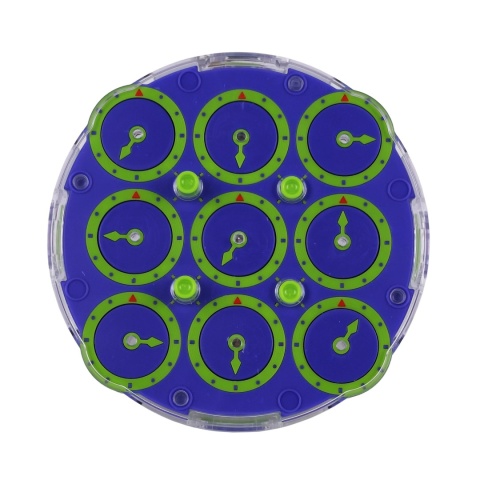 MoYu WeiLong Magnetic Clock Purple Electric Green tył