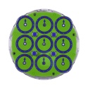 MoYu WeiLong Magnetic Clock Purple Electric Green